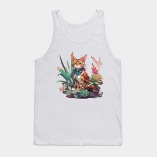 Cute Bengal cat Tank Top